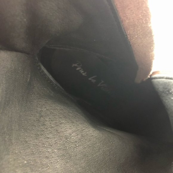 Pour La Victoire Taupe Suede Platform Booties 7 - Picture 5 of 8